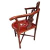 Image 3 : Chinese Corner Chair with Rosewood Finish & Mother of Pearl Inlay