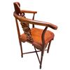 Image 2 : Chinese Corner Chair with Carved Dragon Back Struts