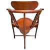 Image 5 : Chinese Corner Chair with Carved Dragon Back Struts