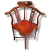 Image 1 : Chinese Corner Chair with Carved Dragon Back Struts