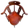 Image 4 : Chinese Corner Chair with Carved Dragon Back Struts