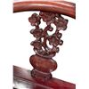 Image 2 : Chinese Corner Chair with Carved Floral Back Struts
