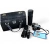 Image 1 : Vintage Mamiya/Sekor Auto XTL Camera Set - Includes camera, flash, telephoto lens, carrying case, et