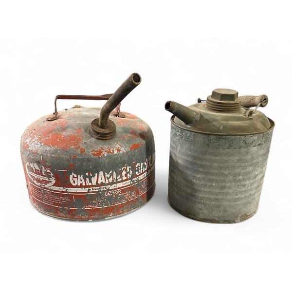 2 Pc - Vintage Oil Cans