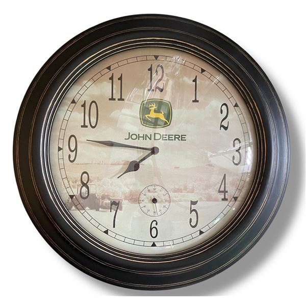 John Deere Wall Clock - 16.5" Diameter