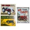 Image 1 : 3 Pc - Officially licensed John Deere metal signs - 12x18" / 12x16" / 12.5x16"
