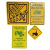 Image 1 : 4 Pc - Officially licensed John Deere metal signs -  8x12" / 6x6"
