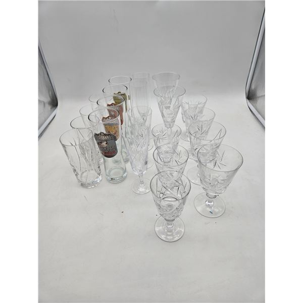 large selection of pinwheel crystal.