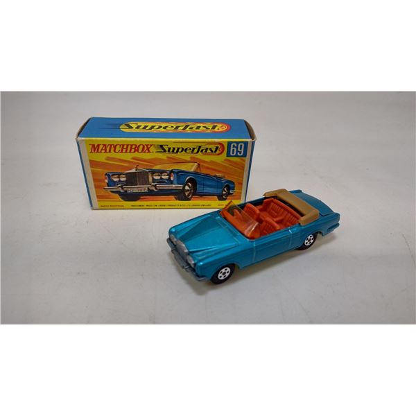 Matchbox Superfast No.69 Rolls Royce Silver Shadow in Box