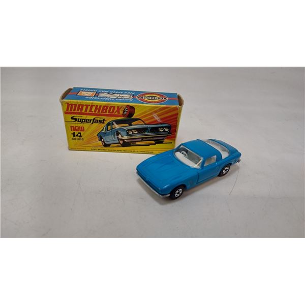 Matchbox Superfast No.14 Iso Griffo in Mid Blue Body Clear windows in Box