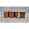 Image 1 : Set of 4 Mural Designed "Chocolat" Mugs