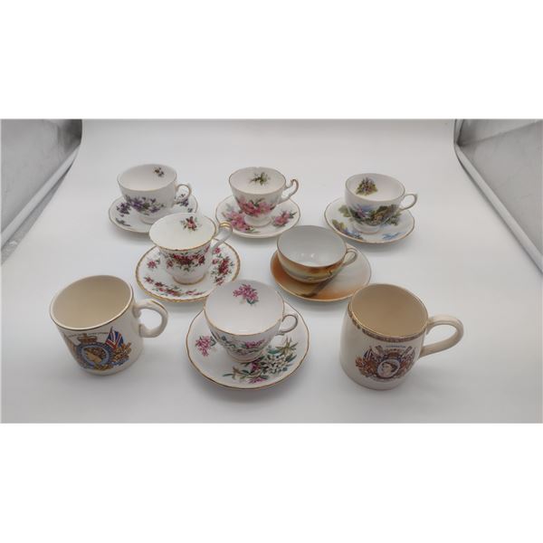 England made ceramic 18 tea cups and saucers