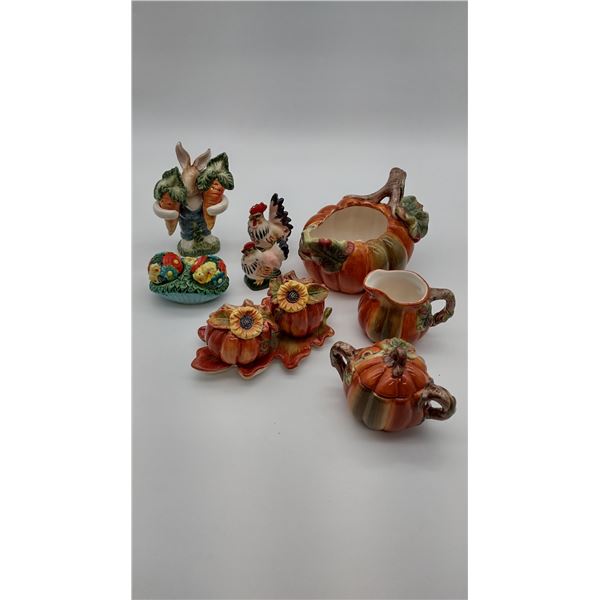 Assorted Festive Kitchen Table ceramicware