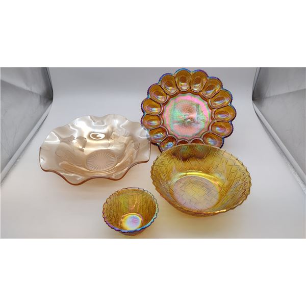 Assorted Indiana Carnival Glass Bowls