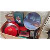 Image 1 : A Box Of Decorative Holiday Cookie and Sweets Tins