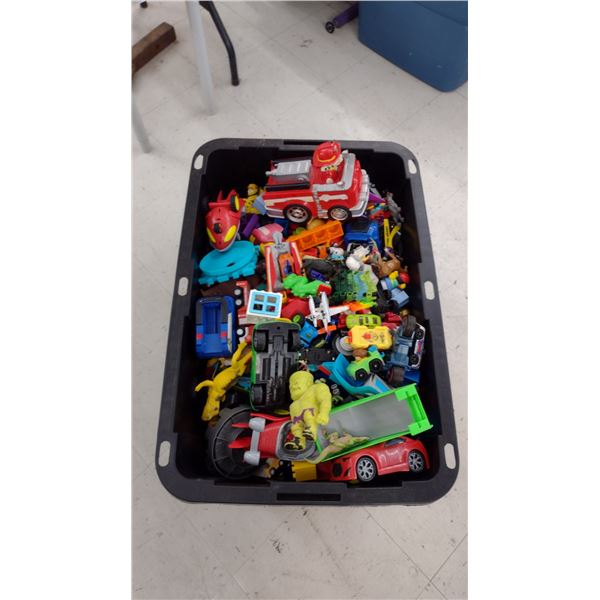 Bin of Assorted Toys