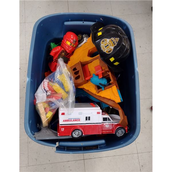 Bin of Assorted Toys