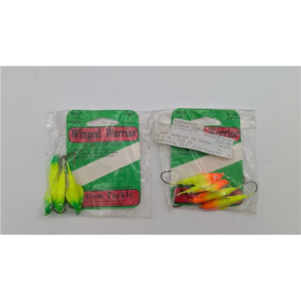 2 packages of winged warrior  jigs