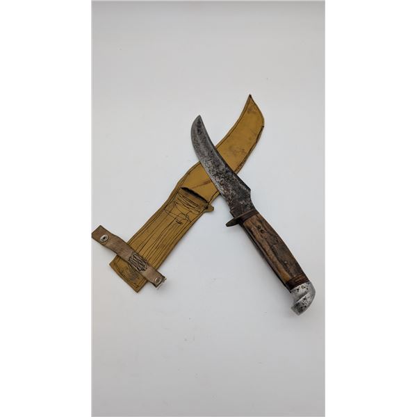 Stag handled Original Buffalo Skinner hunting knife.