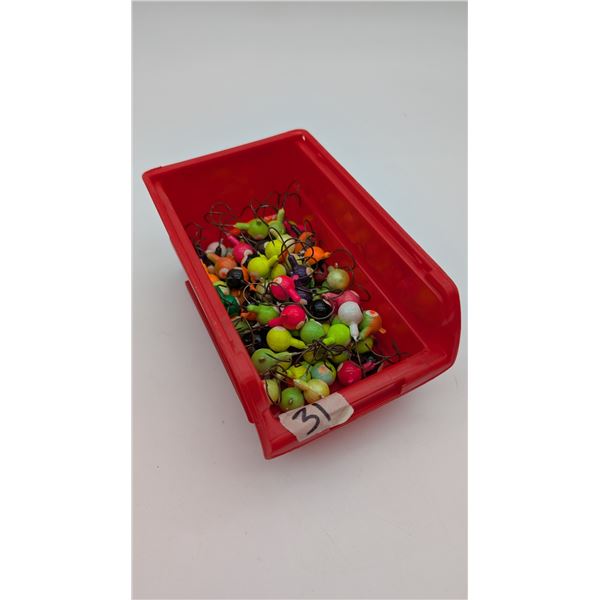 Container of jigs