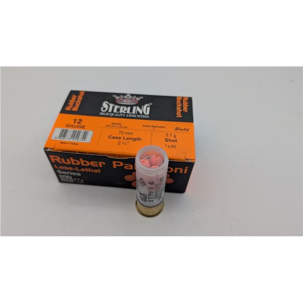 Sterling 12gauge 2 3/4 RUBBER BUCKSHOT