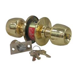 ENTRY DOOR LOCK BRASS PLA