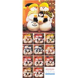 NFL Plush Snowman Family-Redskins