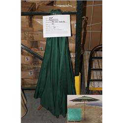 9FT WOOD UMBRELLA/HUNTER GREEN