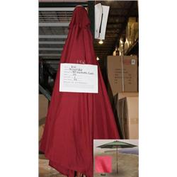 9FT WOOD UMBRELLA/ PACIFIC RED