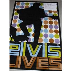 TUFTED RUG/ ELVIS LIVES