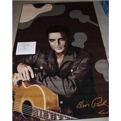 TUFTED RUG/ ELVIS GUITAR