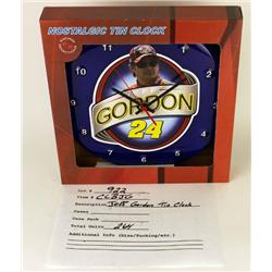 NASCAR NOSTALGIC TIN CLOCK/#24