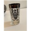 Image 3 : New Set of 4 Kimiko Dining Silver “guardian Crest” Highball w/ Silver Coasters (Kn