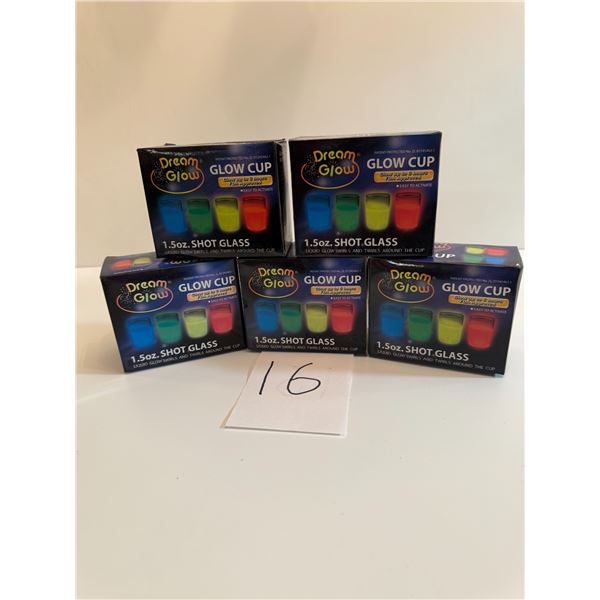 Dream Glow 1.5 oz. Shot Glass Lot of “5”