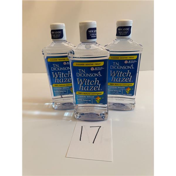 T.N. Dickinson’s Witch Hazel - New 3 bottles 473 mL