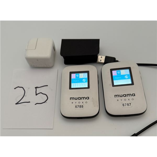 2 units Muama Ryoko Portable Wi-Fi HotSpot Modem, wireless internet Access as seen in Facebook worki