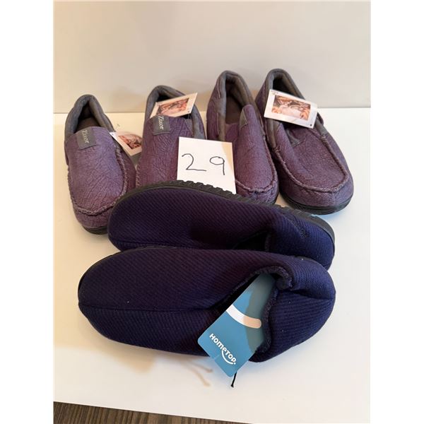 3 Pairs New Men's Size 8Memory Foam Slippers 3 different colors