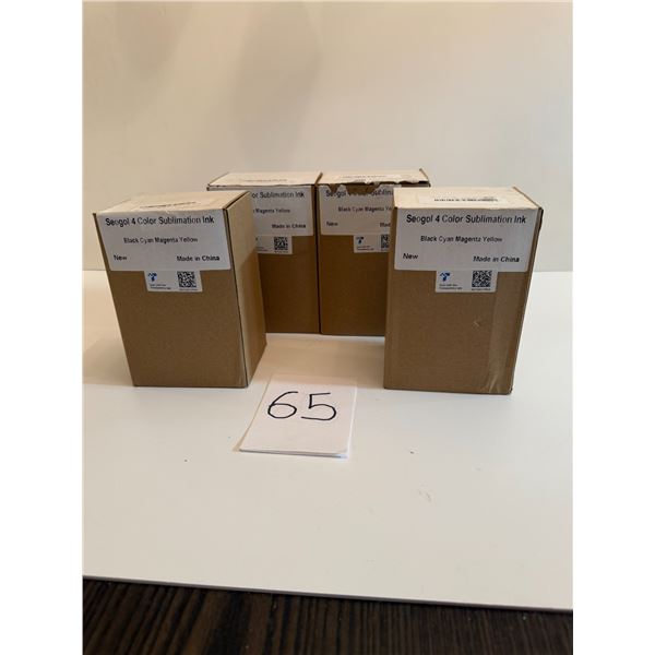 Seogol 4 Color Sublimation Ink (Black Cyan Magenta Yellow) cartridges for ink printer - x 4 boxes -
