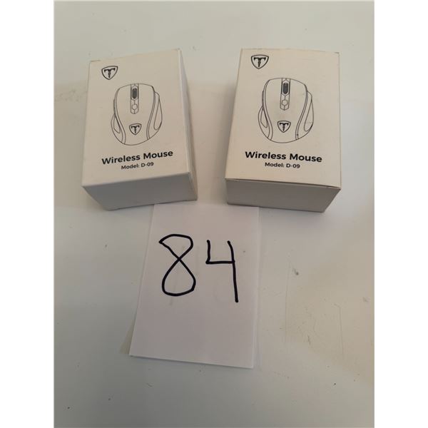 2 unit T Wireless Mouse Model D-09