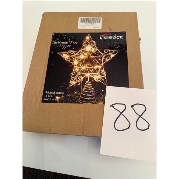 Led Warm Light Christmas Tree Topper