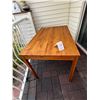 Image 3 : 1 Solid Pine Wooden Table, great for desk, workbench, craft table, or dining table 29x29x46