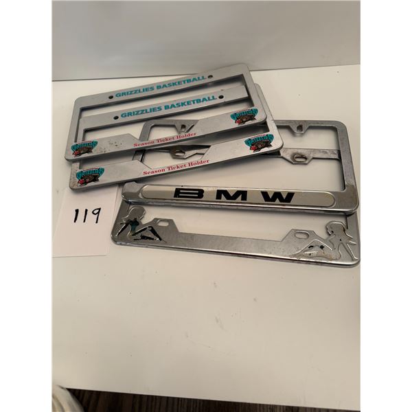 2 sets of License Plate Holders novity