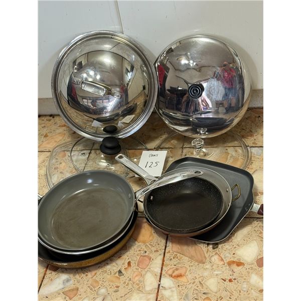 Assorted Cooking Pans and Covers