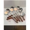 Image 1 : NEW *** 4 set of Stainless Steel wok spatulas and ladles for stir-frying with wooden handles