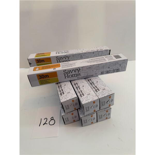 New 8 rolls Savvy Home 30M Microwaveable Plastic Wrap