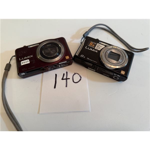 2 Lumix Working  8x digital Zoom, 10X Intelligent Zoom 16 Mega Pixel w/ Leica Lense Camera, 10x Full