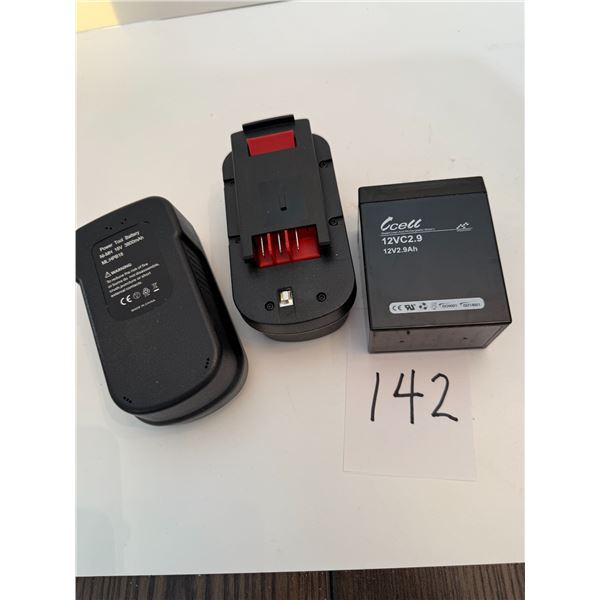 New C Cell 12VC5.0 , 2 - Brand New Black & Decker power tool Battery model HPB818 3800mAh Rechargeab