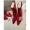 Image 2 : New 2 pairs Vaslemuse Red Booties Woman Size 6  retails $120 each
