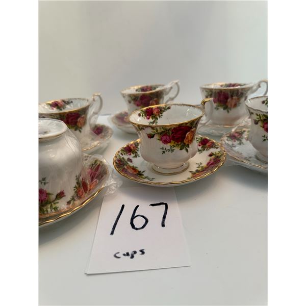1 - Set of 6 Cups and Saucers Brand New Royal Albert Old Country Roses retails over $200.00