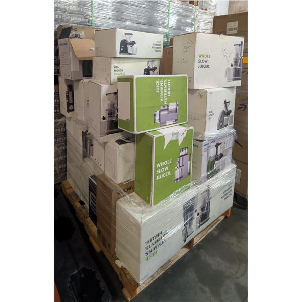 Pallet full of new & like-new juicers.